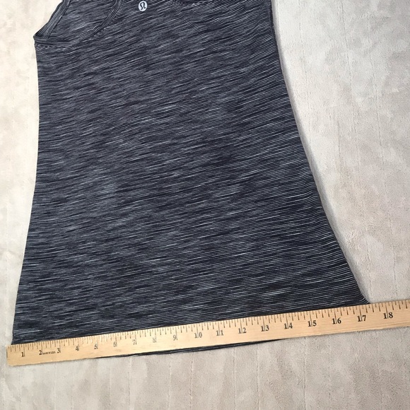 Lululemon Cool Racerback II Nulu Wee Are From Space Dark Carbon Ice Grey size 4 - Picture 9 of 9